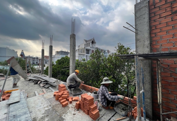 Xây tô nhà phố Gò Vấp